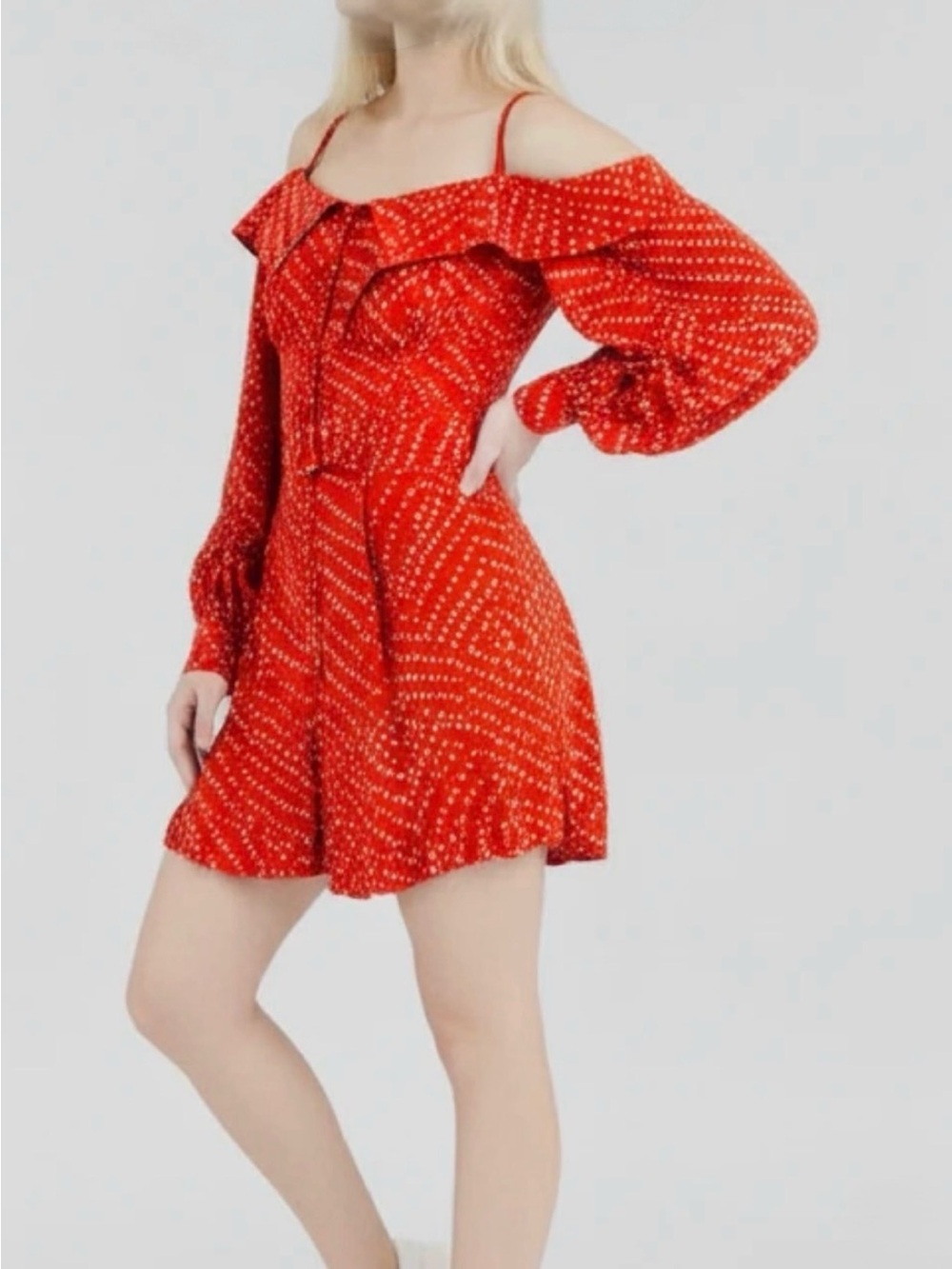 DVF polkadot romper